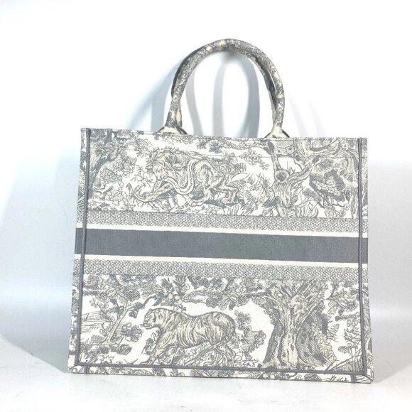 Dior M1286ZTDT_M20I Toile de Jouy embroidery book tote large Hand Bag Tote Bag - Picture 2 of 11